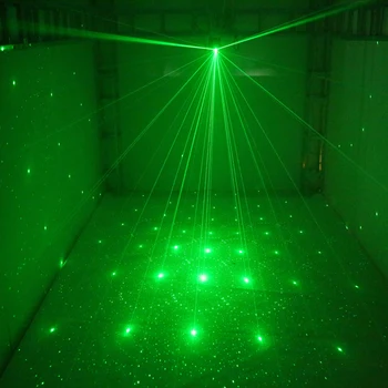 Populárne 8 jamiek mini laser dj svetla zobraziť 128 vzory dekorácie strobe svetlo projektora