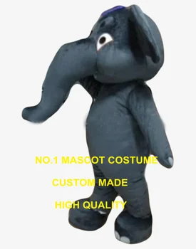 Veľké dack sivá slon maskot kostým pre dospelých veľkosť hot predaj cartoon slon tému anime cosplay kostýmy, karnevalové šaty 2575