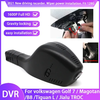 Plug and play Auta DVR Wifi videorekordér Dash Cam Kamera Pre volkswagen Golf 7 / Magotan /B8 /Tiguan L / Jialu TROC HD 1600P