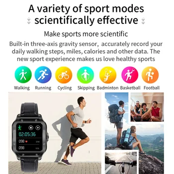 Muži Smartwatch 2S Vodotesný IP67 Fitness Spánku Sledovanie Tepovej frekvencie Šport Smart Hodinky Pre Android iOS Telefón Dotyk