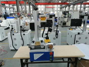 Čína Dodávateľa Farebné Laserové Gravírovanie na Kovové 20W Vlákniny Laserové Značenie Stroj na Kovy