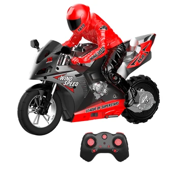 1:6 Rozsahu RC Motocykle Dieťa Závodné Hračky 360° ing W/ LED Svetlá