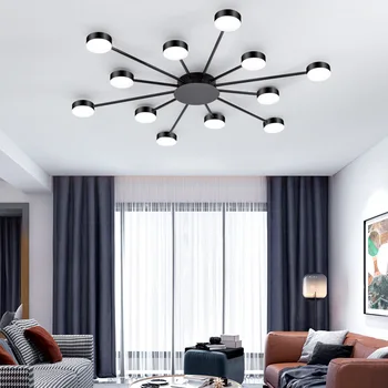 Severnej európy-Style Svetlo Luxusné LED Umelecké Tvorivé Obývacia Izba, Spálňa Stropné Lampy Zlato Slávnej Pohode Lampy Domáce Osvetlenie
