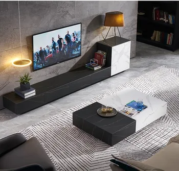 Svetlo luxusné podlahy skriňa jednoduchého rock panel konferenčný stolík TV, skriňa nábytok do obývacej izby