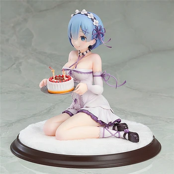 Predpredaj Rem narodeninovú tortu obrázok život v inom svete od nuly Colletible Model Hračka anime postavy Rem model narodeninám