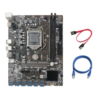 B250C Ťažba Doska s RJ45 Sieťový Kábel+SATA Kábel 12 PCIE na USB3.0 Slot GPU LGA1151 Podporu DDR4 pre Baník