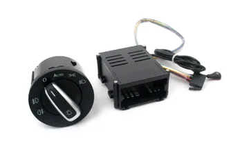 Svetelný Senzor a Auto Euro Hlava Light Switch Retrofit Súprava Pre VW Volkswagen Jetta / Bora MK4