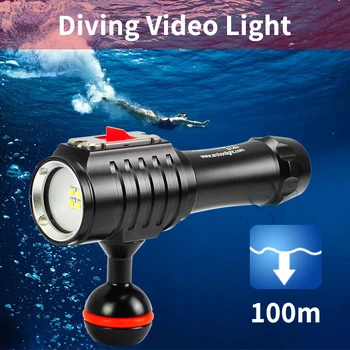 S14V 1400lumen 5000K HD video potápanie photoraphy svetla teplá biela ponoriť vyplniť svetlo, pochodeň pod vodou 100m potápanie osvetlenie flashligh
