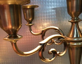 Výška 27 cm domov svadobné dekorácie silver gold black vrchol 5 rúk alebo 3 zbraní Candleholders candelabra svietnik stojan