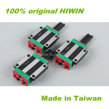 Originálne HIWIN 2ks HGR25 Lineárne Železničnej 700 800 900 1000mm + 4pcs HGW25CC CNC Lineárne vodiacej Koľajnice Blok CNC auta hgw HGW25