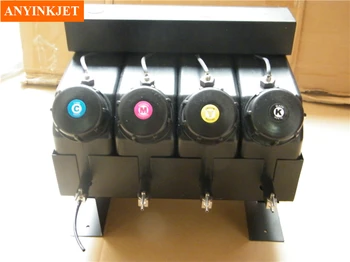 4 farebné UV väčšinu atrament systém so senzorom bez kazety pre Ploché UV ink tlačiareň (nie je potrebné kazetu)