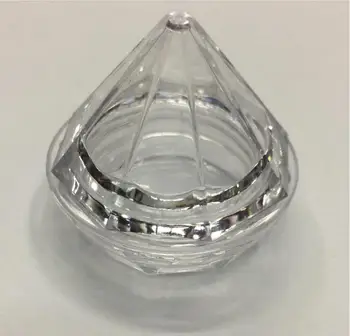 1000pcs/veľa 5G Kvalitné Kreatívne Jasné Diamond Krém Jar Prenosné Cestovné Plastový obal Veľkoobchod