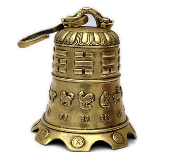 Vzácne Staré Čínske medi bell Socha / Sochárstvo, zverokruhu, najlepšie zber a ozdoby, doprava zdarma