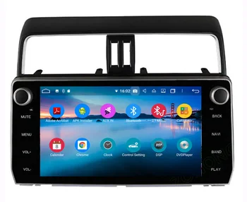 Octa-core android10 auto multimediálny prehrávač pre toyota prado 2017-2019 gps navigácia, autorádio audio stereo hlava jednotky Carplay