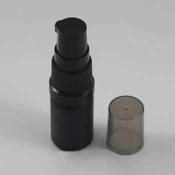 Veľkoobchod sklo, 5ml matný čierny krém krém fľaša s čiernym plastové viečka