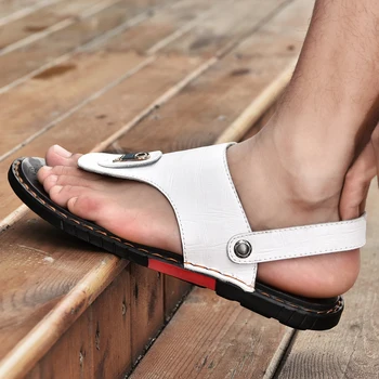 Letné Sandále a papuče Sandále Pre Mužov Sandalias De Verano Para Hombre Sandles Gumy Sandale Homme Sport Sk Cuire