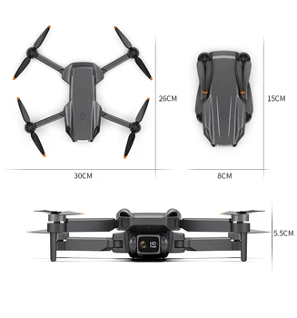 Diaľkové Ovládanie Drone Striedavé Dual Camera Lietadla GPS 5G Wifi Skladacia RC Drone Quadcopter G21 RTF