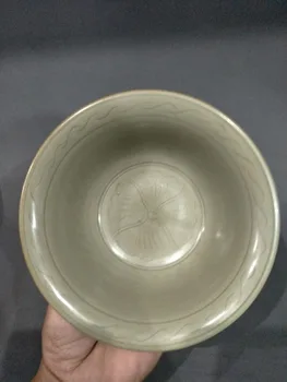 Starožitný SongDynasty porcelánové misky,YueKiln,Kvet,Domáce Dekorácie zber a ozdobu