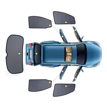 4PCS/Súbor Alebo 2KS/Set Magnetické Auto Bočné Okno Slnečníky Oka Tieni Blind Pre BMW X1 E84 2012-