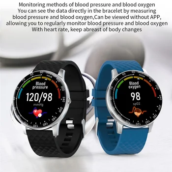 Nový Full Touch Smart Hodinky Muži Ženy Krvný Tlak Krokomer Nepremokavé Smartwatch 2020 Fitness Tracker Hodinky Pre Android IOS