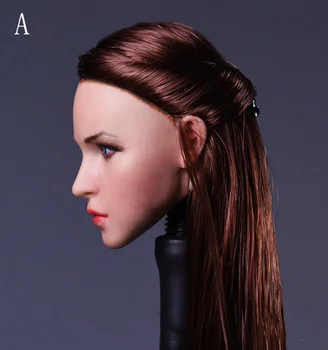 1/6 rozsahu žena vojaka vedúci socha krásy hlavu sochy dlhé vlasy simulačný model head model hračka vhodná pre bábiky