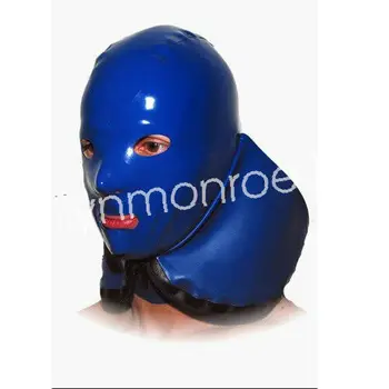 Latex Rubber Gumy Navy Maska Strany Jednoduchý Kapota Pokrývky hlavy Veľkosť XXS-XXL