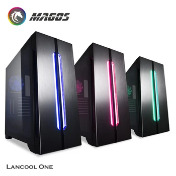 LIAN LI Lancool Jeden RGB Počítač Prípade E-ATX/ATX/Micro-ATX,PC Herný Kabinetu,Tvrdené Sklo + Adresný RGB Pásy Vložené
