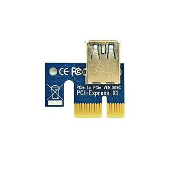 10pcs VER006C Molex PCIE 6Pin PCI-E slot karty PCI Express Stúpačky Karty 1X až 16X Extender Adaptér USB 3.0 Kábel Pre BTC Bitcoin Ťažba Baník