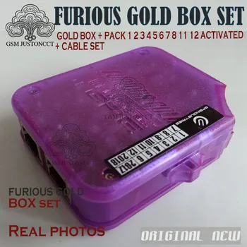 Najnovšia originálna Zúrivý Gold Box Plný Aktivované s 1-12 Balenia(1, 2, 3, 4, 5, 6, 8, 11, 12) +celých 30 Kábla Nastavte,