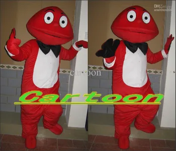 Nové Dospelých Najlepšie Predaj Pena Roztomilý Červený Žaba Maskot Kostým Vianočné Maškarný Halloween Kostým Maskota