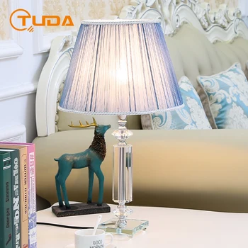 TUDA Moderné Módne Jednoduché Crystal Stolové Lampy, Spálňa, Obývacia Izba, Nočné Lampy Štúdia Stolná Lampa Romantický Teplé Lampa