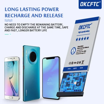 OKCFTC 5000mAh Vysokou Kapacitou B2PZF100 telefón batéria Pre HTC Tichom Poznámka: U-1w U Ultra U-1u