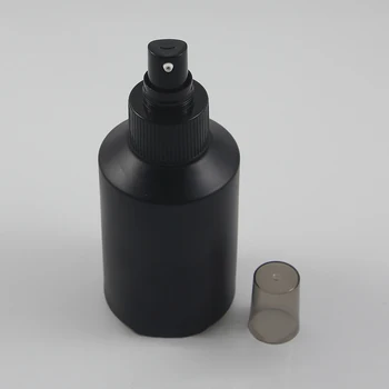 125ml čierne matné Sklo lotion fľaša s čiernym hliníkové čerpadlo,kozmetické balenia,kozmetické fľaše,balenie pre kvapaliny
