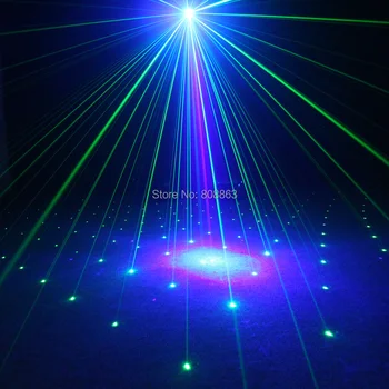 ESHINY Vonkajší G&B Laserové 16 Vianočné Vzory Projektor IP44 Dovolenku Strany Xmas Tree House Stene na Šírku Záhradné Svetlo T234D2