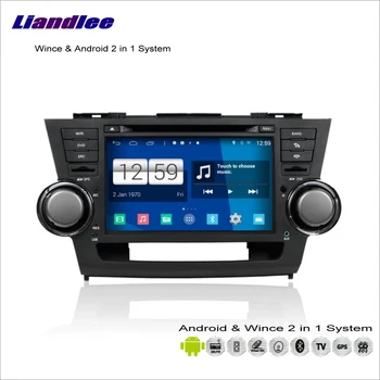 Auto Android Multimediálne Stereo Pre Toyota Highlander/Kluger Roky 2007-2013, Rádio, CD prehrávač DVD Prehrávač, GPS Navigáciu, Audio Video