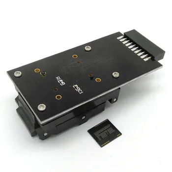 12x18mm eMMC153/169 Reader test socket 20 Pinov Drapákové Štruktúra BGA153/169 Veľkosť Výšky 0,5 mm pre chytré telefóny, obnova dát