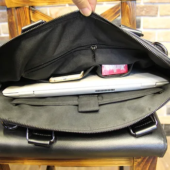 Retro pánske Aktovky Taška cez Rameno Travel Crossbody Tašky Príčinné Messenger Taška Patchwork Multi-funkčný Notebook