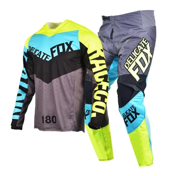 2022 Jemné Fox 180 Trice Výstroj Nastaviť Combo Motocross Jersey Nohavice MX BMX Dirt Horský Bicykel Offroad Zostavy Moto Ulici Suit Mens