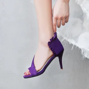 Príliš vysoké podpätky sandále dámske topánky žena letné dámske otvorenou špičkou slim-podpätky sandále