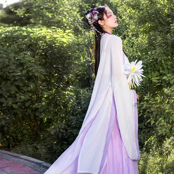 Tradícia Víla Hanfu Šaty Žien Starovekej Čínskej Kostým Výšivky Elegantný Retro Princezná Cosplay Ľudových Tanečných Kostýmov, DWY3936