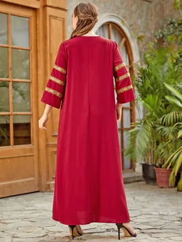Eid Moslimské Oblečenie Žien Abaya Dubaj Turecko Islam Oblečenie Šaty Abayas pre Ženy Kaftan Župan Longue Femme Musulman De Režim
