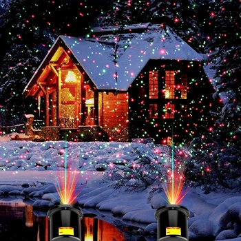 Solárne LED Laserový Projektor Disco Svetlo Nepremokavé Vianočné DJ Party Stage Svetlá Vonkajšie Záhradné Kosačky Krajiny Lampa Projektora