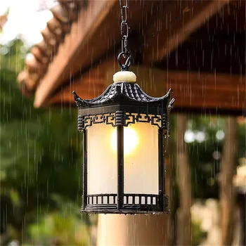 86LIGHT Klasická Prívesok Svetlo Vonkajšie Retro LED Lampa Vodotesný pre Domáce Chodby, Dekorácie