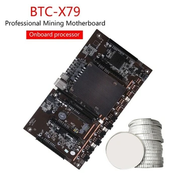 X79 H61 BTC Ťažba Doska s E5 2609 V2 CPU+RECC 4G DDR3 RAM LGA 2011 DDR3 Podporu 3060 3070 3080 Grafická Karta