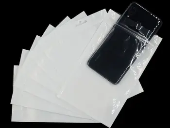 1000 ks/veľa(7.5*12 cm ) Uzatvárateľnom Plastovom Jasné Biele Maloobchod Zips Balenie Vrece s Zavesiť Otvor Zip Lock Skladovanie Package Tašky