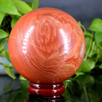 Prírodné Červený Jaspis Oblasti Crystal Ball Uzdravenie Domáce Dekorácie Kameň Študovňa Decoratio Vybavenie Výrobkov